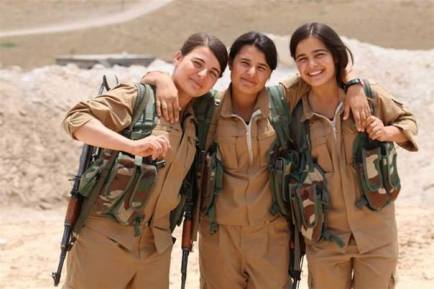 (Kurdish Syrian fighters) 